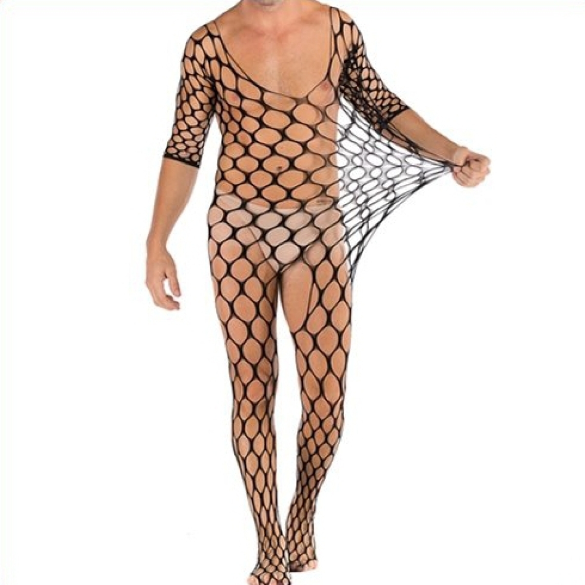 combinaison ouverte mesh titanium 3