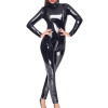 combinaison vinyl overall noire