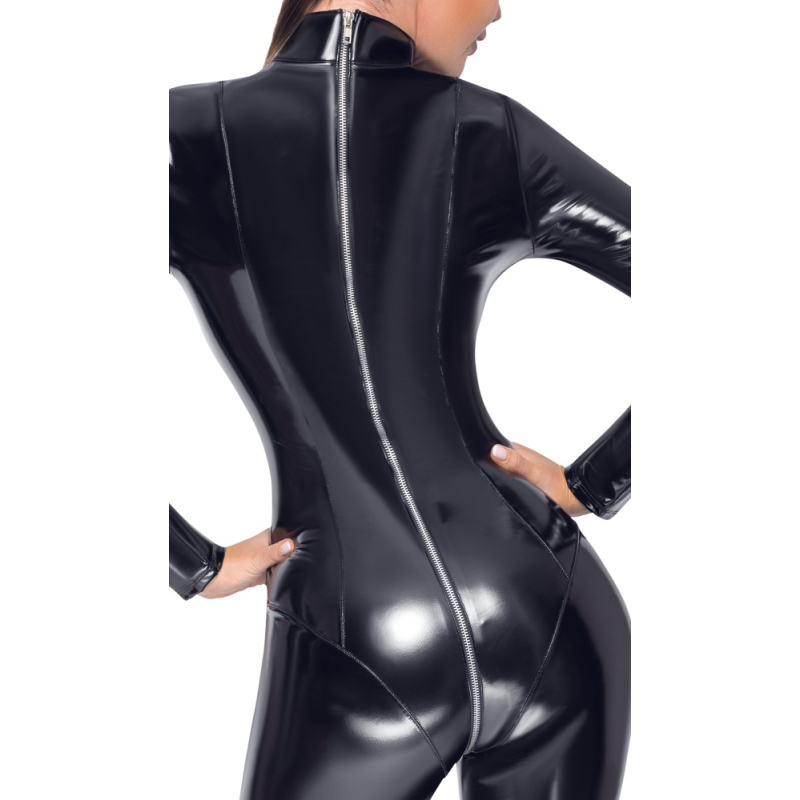 combinaison vinyl overall noire 4