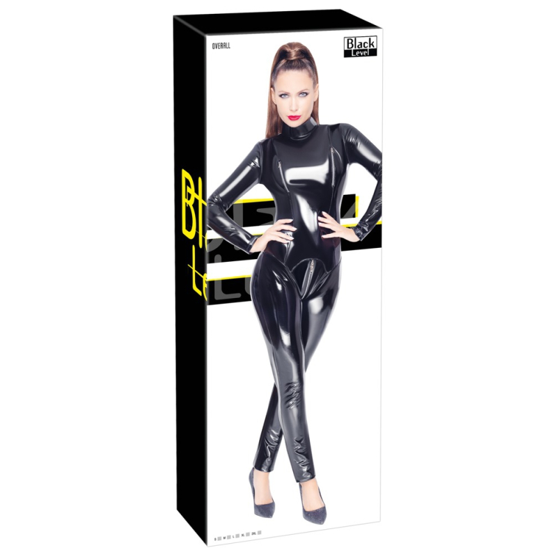 combinaison vinyl overall noire 5