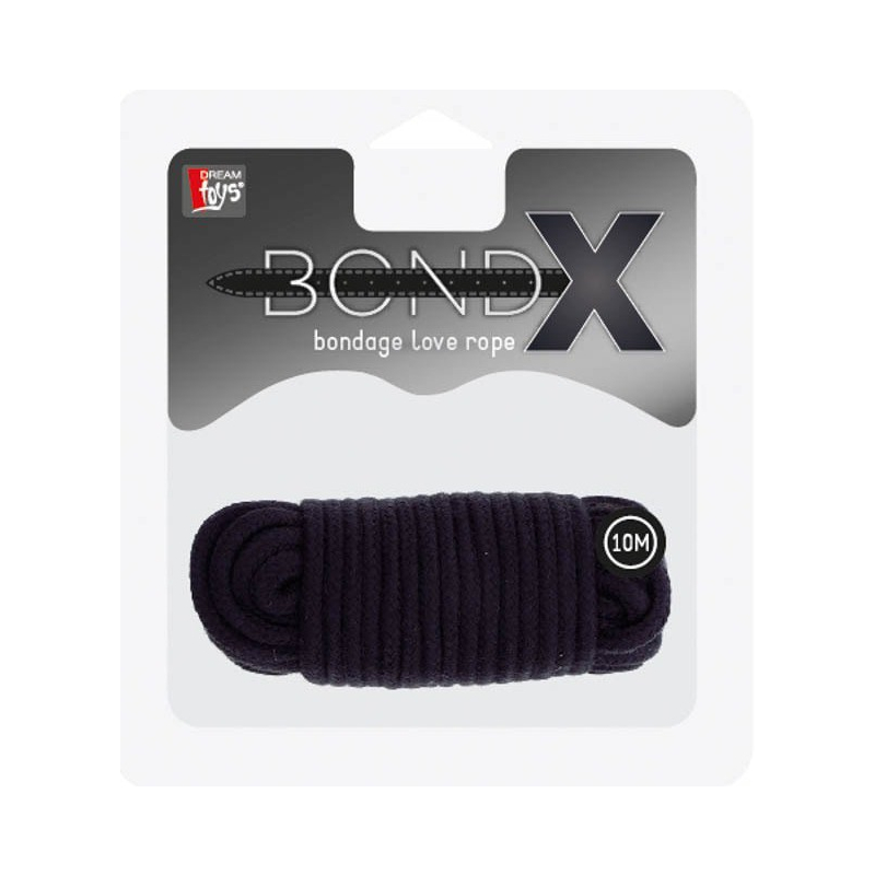 corde bondage fine 10 m noir 1