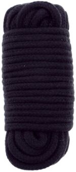 corde bondage fine 10 m noir