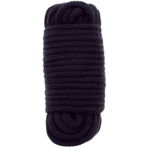 corde bondage fine 10 m noir