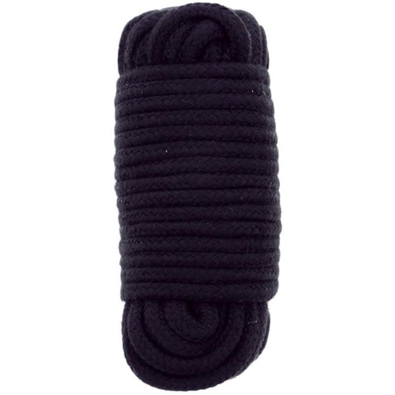 corde bondage fine 10 m noir