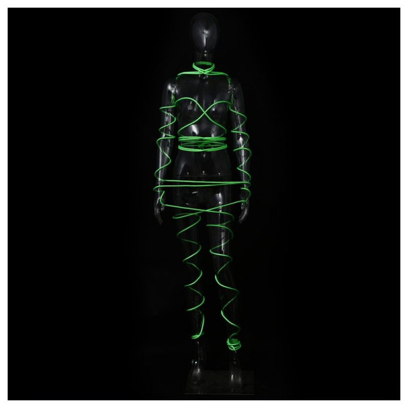 corde de bondage luminous 10m verte 2