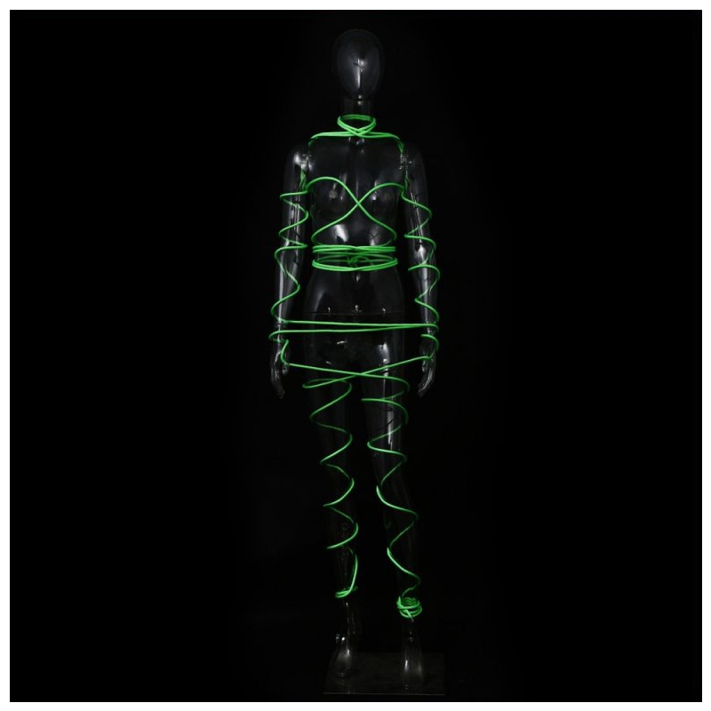 corde de bondage luminous 5m verte 2