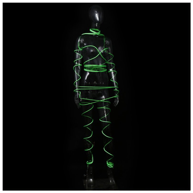 corde de bondage luminous 5m verte 3