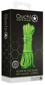 corde de bondage phosphorescente glow rope 10m 1