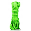 corde de bondage phosphorescente glow rope 10m