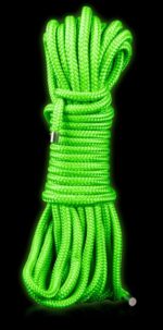corde de bondage phosphorescente glow rope 10m 2