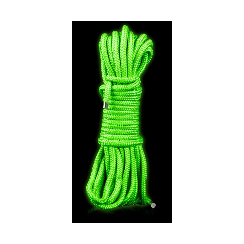 corde de bondage phosphorescente glow rope 10m 2