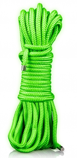 corde de bondage phosphorescente glow rope 10m