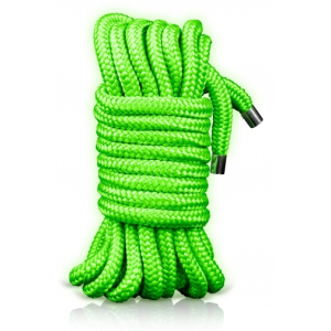 corde de bondage phosphorescente glow rope 5m