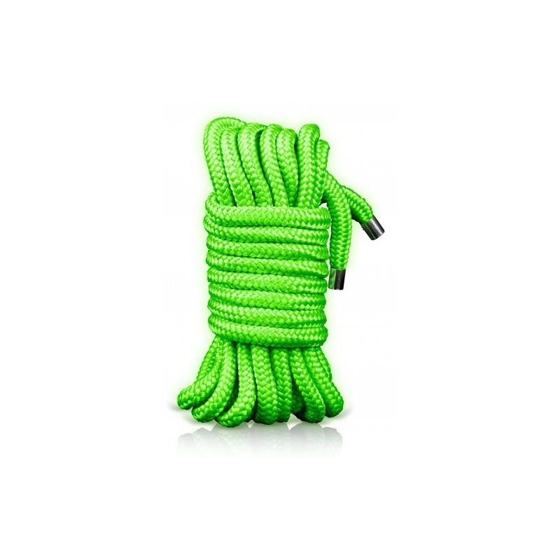 corde de bondage phosphorescente glow rope 5m