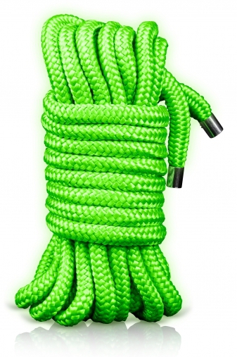 corde de bondage phosphorescente glow rope 5m