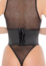 corset a lacets croco cinchery noir 1