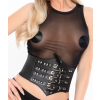 corset a lacets et sangles cinchery noir