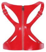 corset sm vinyle rouge