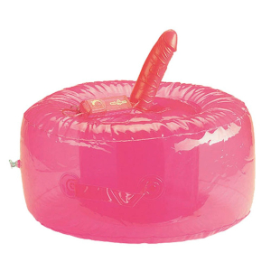 coussin avec gode vibrant 13 x 4 cm rose