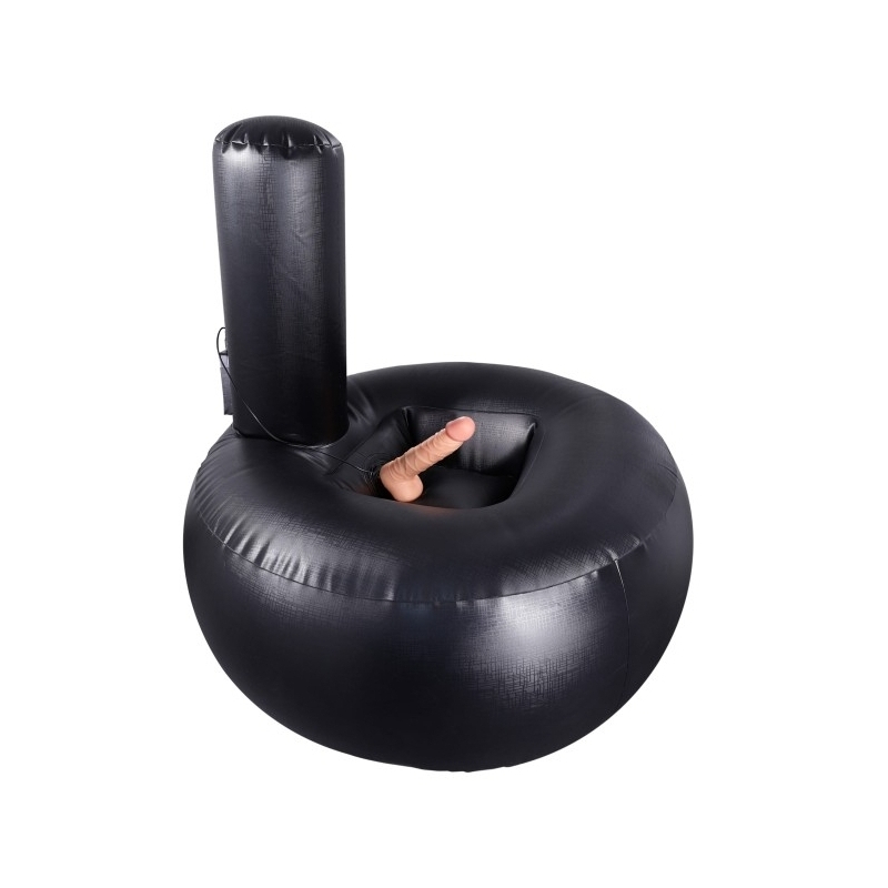 coussin-gonflable-avec-gode-lust-thruster-noir coussin gonflable avec gode lust thruster noir