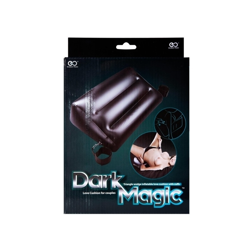 coussin gonflable avec menottes dark magic 60 x 40cm 1