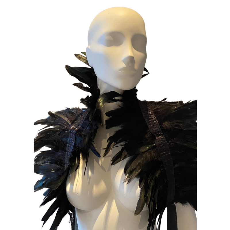 couvre epaules plumes noir 4 scaled