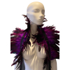 couvre epaules plumes violet 2