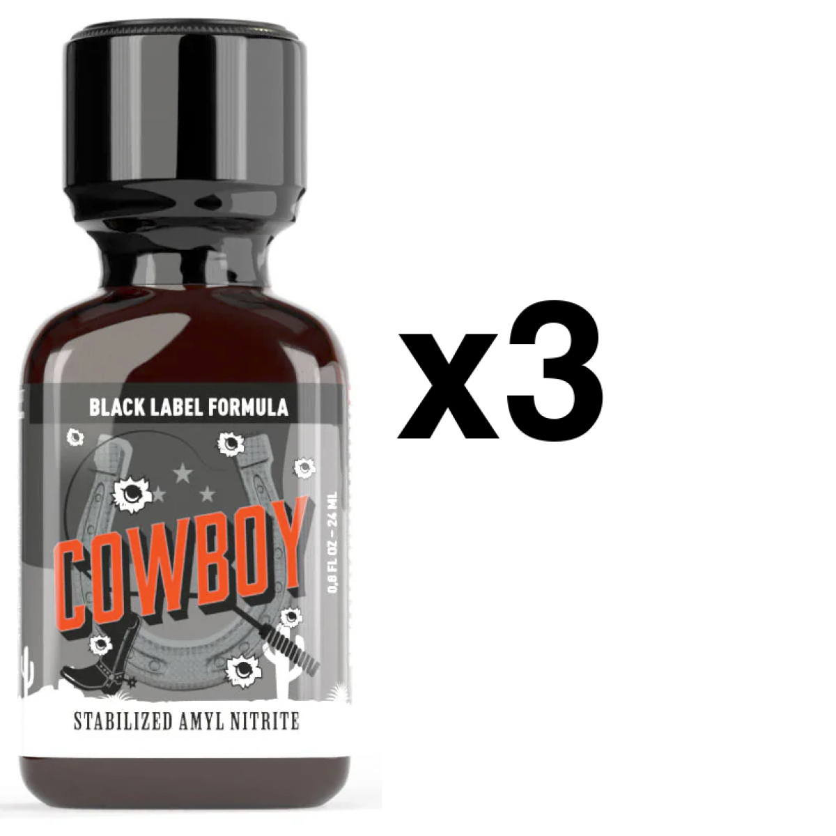 cowboy black label 24ml x3