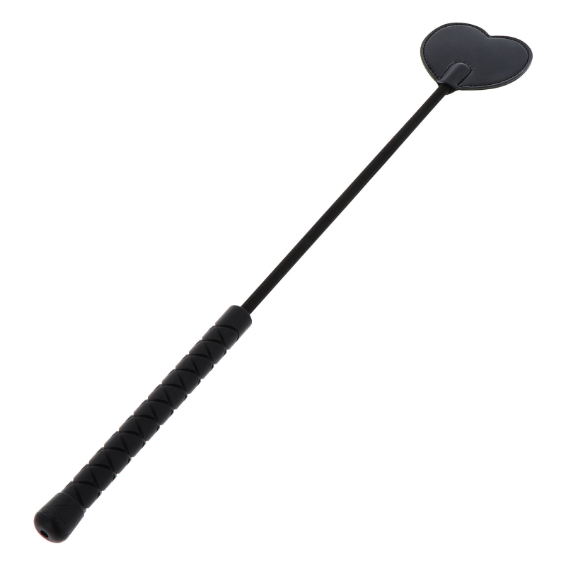 cravache black heart 44cm noir 1