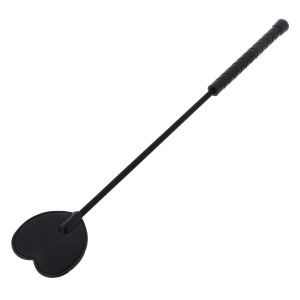 cravache black heart 44cm noir