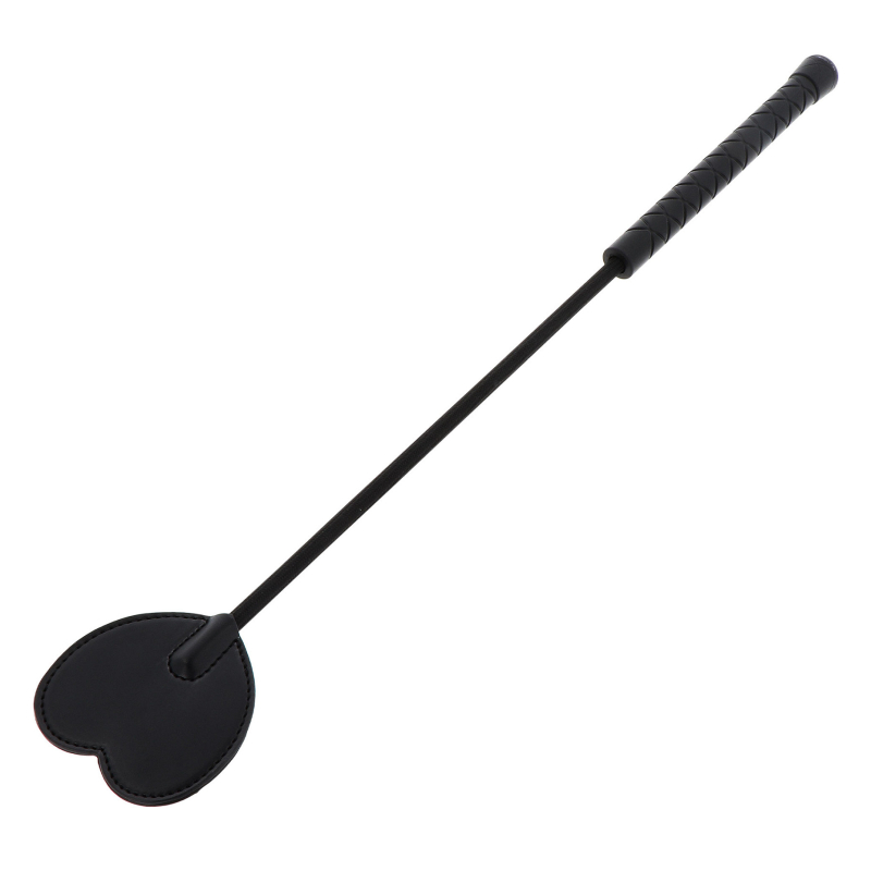 cravache black heart 44cm noir