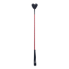 cravache en cuir avec coeur rouge 70cm