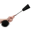 cravache et plumeau ouch 43cm noir 2
