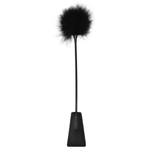 cravache et plumeau ouch 43cm noir