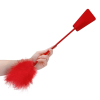 cravache et plumeau ouch 43cm rouge 2