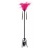 cravache et plumeau secret touch 50cm fuchsia