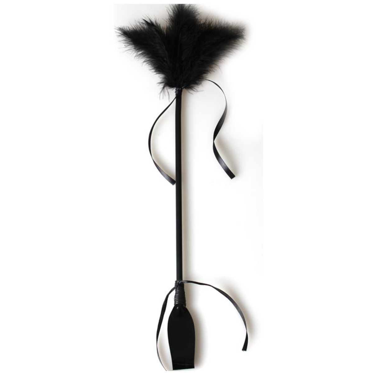 cravache et plumeau secret touch 50cm noir