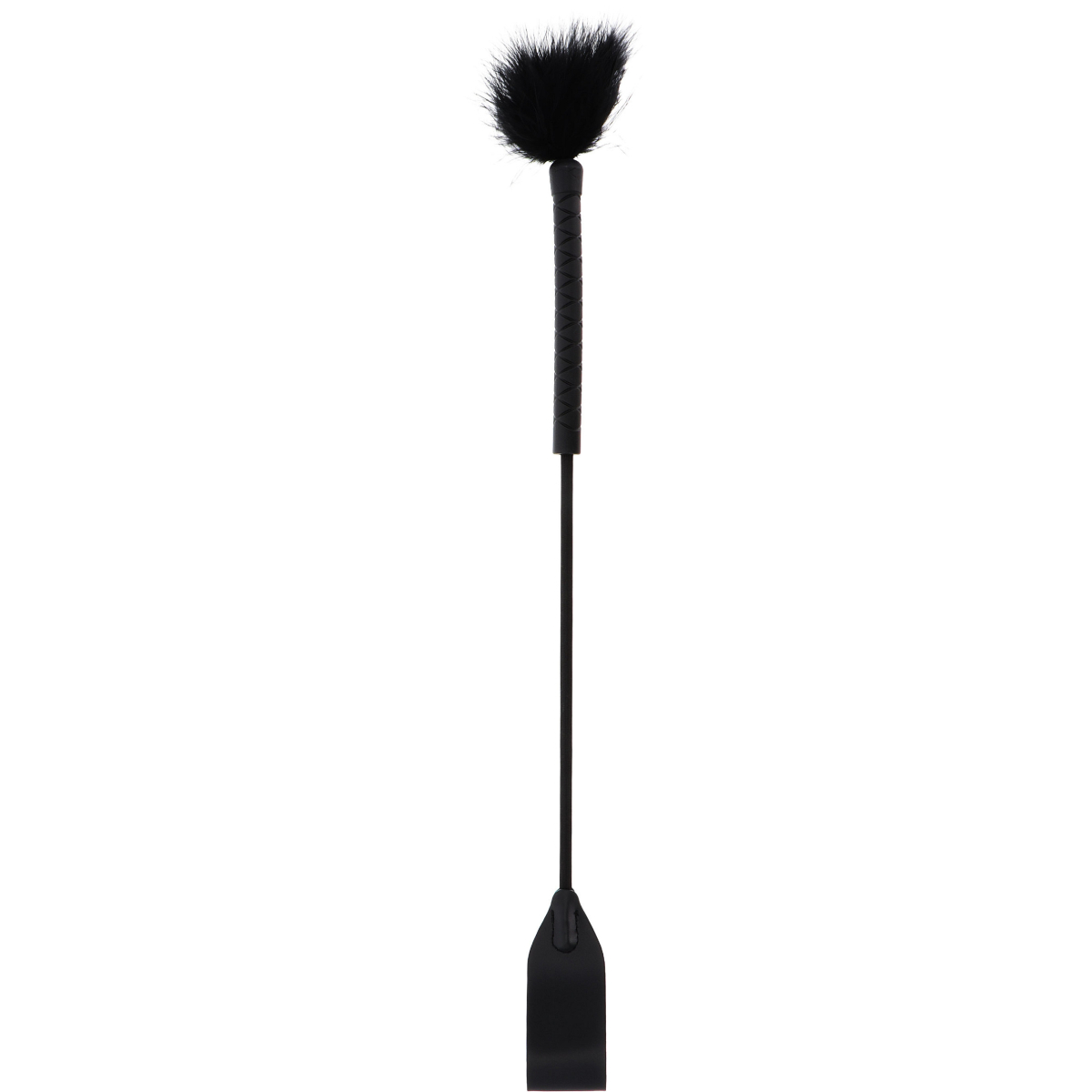 cravache et plumeau tick whip 56cm noir 1