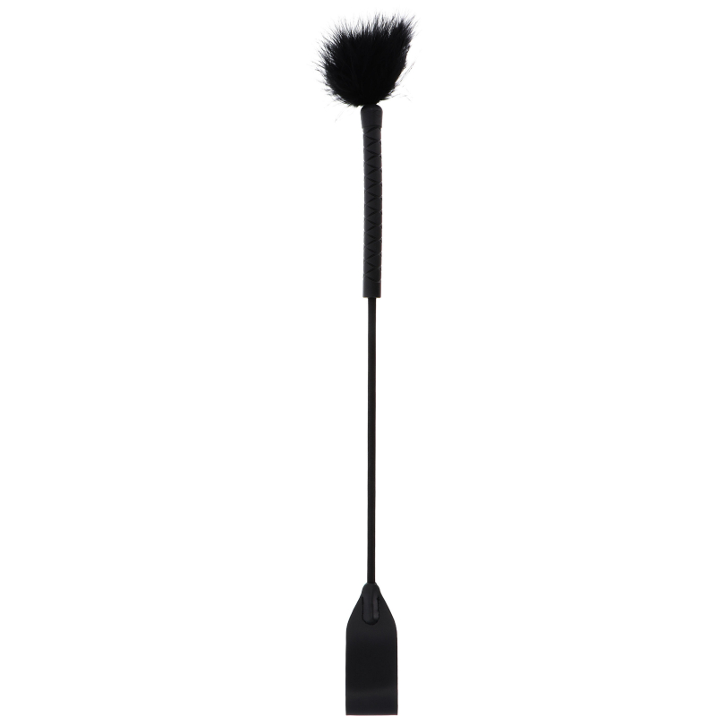 cravache et plumeau tick whip 56cm noir 1