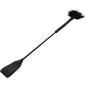cravache et plumeau tick whip 56cm noir