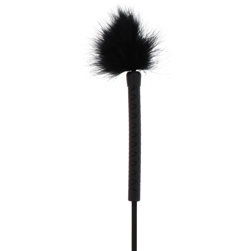 cravache et plumeau tick whip 56cm noir 4