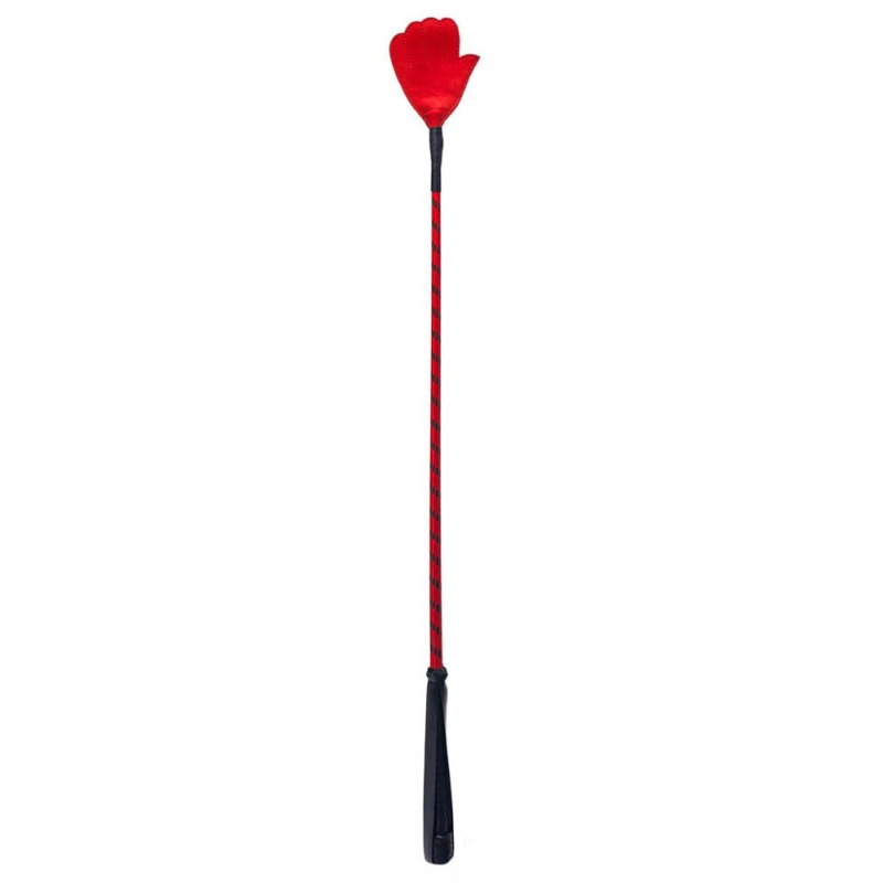 cravache hand crop 70cm rouge