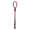 cravache round 50cm noir rouge