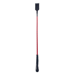 cravache slapper crop 70cm noir rouge