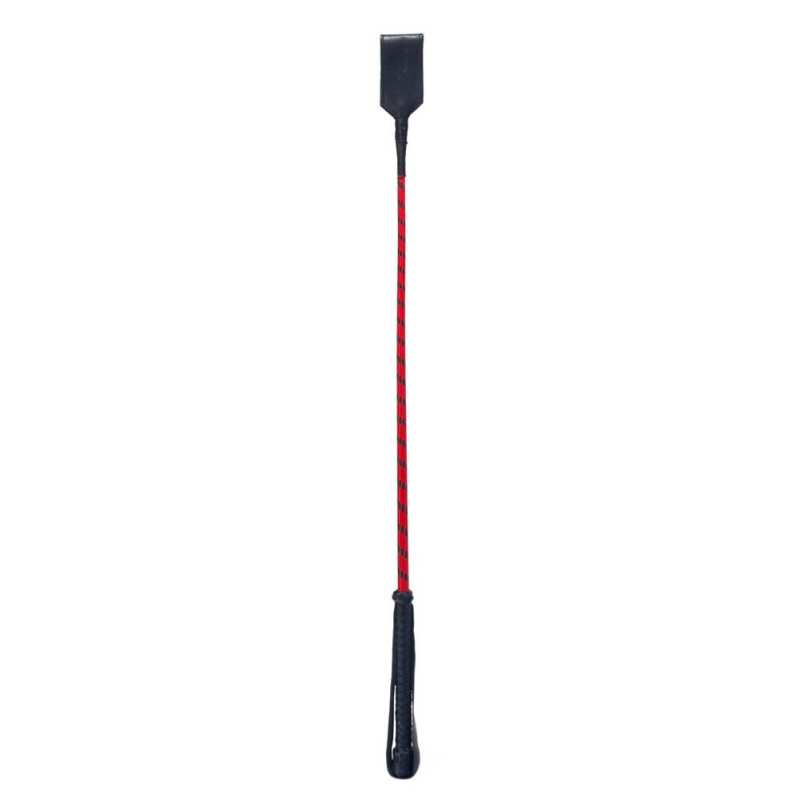 cravache slapper crop 70cm noir rouge
