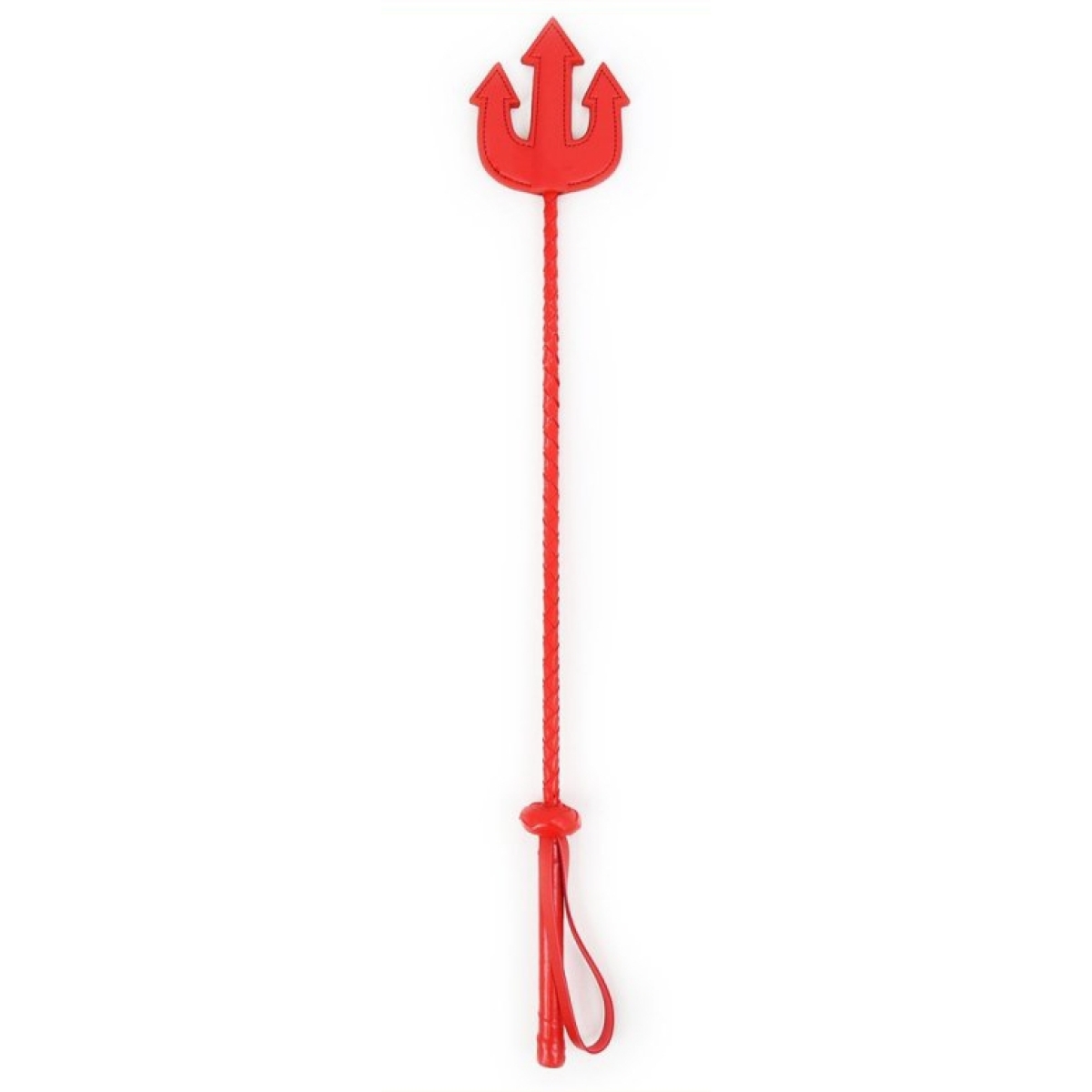 cravache trident 65cm rouge