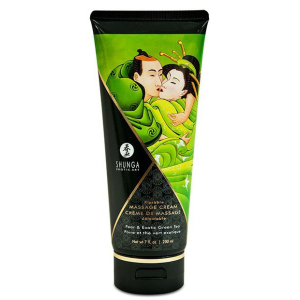 creme de massage comestible poire et the vert exotique 200ml