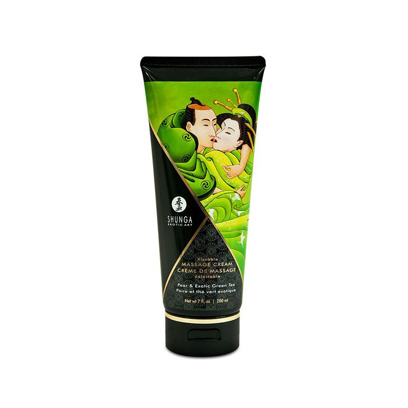creme-de-massage-comestible-poire-et-the-vert-exotique-200ml- creme de massage comestible poire et the vert exotique 200ml