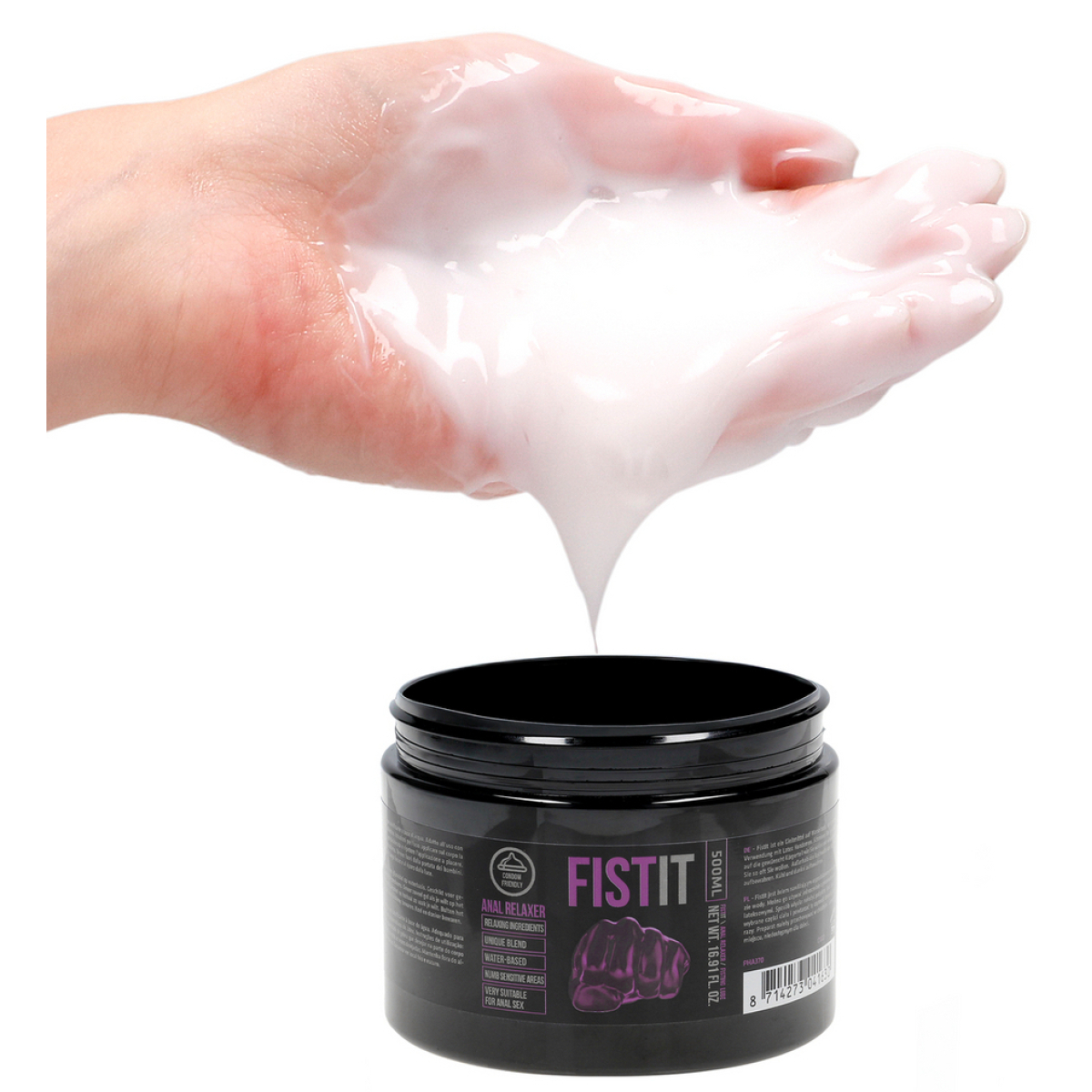 creme relaxante anal relaxer 500 ml pot noir 1