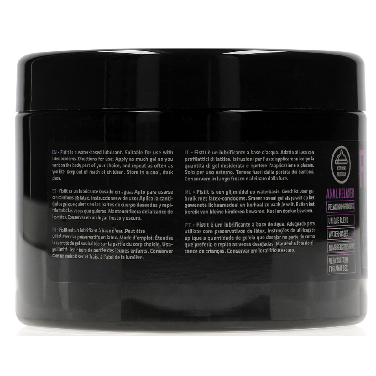 creme relaxante anal relaxer 500 ml pot noir 2